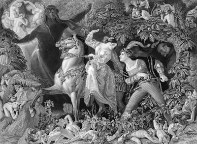 Undine, Engraved by Charles W. Sharpe by Daniel Maclise